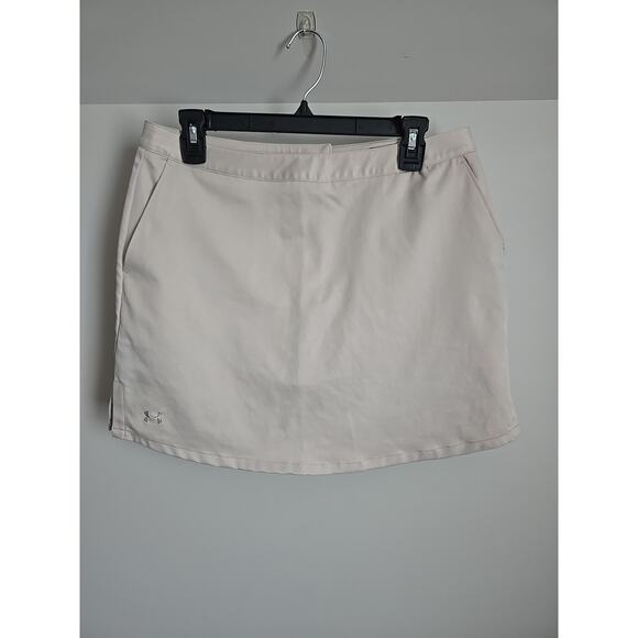 Under Armour Golf Skort Performance Loose Fit Stretch Women’s Size 6 Khaki - Picture 1 of 10